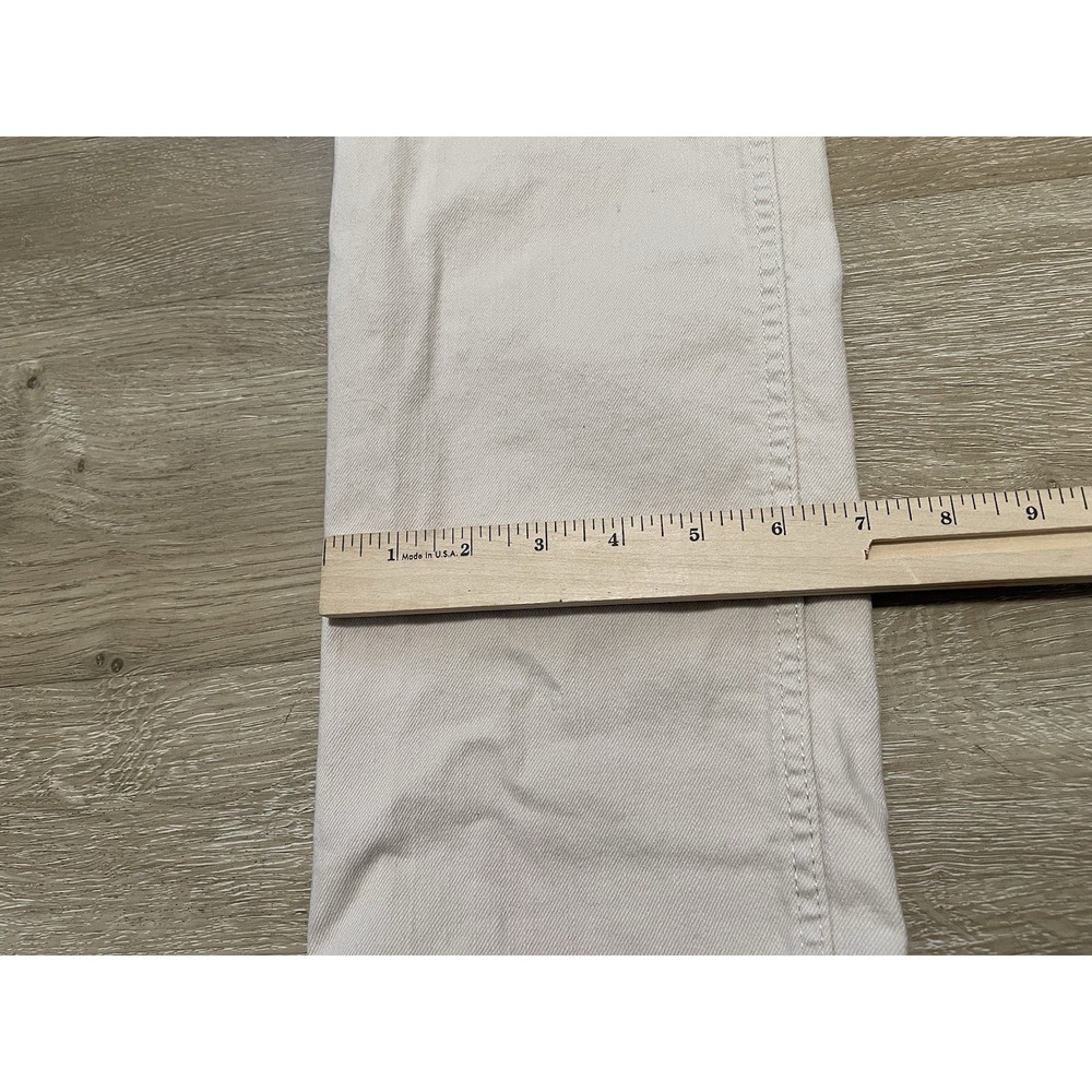 H&M Jeans Mens Size 29x30 Cream Beige Regular Fit Straight Jeans - Picture 8 of 8